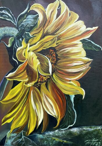 Sunflower van Anna Pavlovich-Naneva, Schilderij te koop op Singulart
