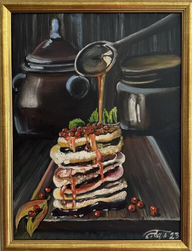 Pancakes von Anna Pavlovich-Naneva, Malerei kaufen auf Singulart
