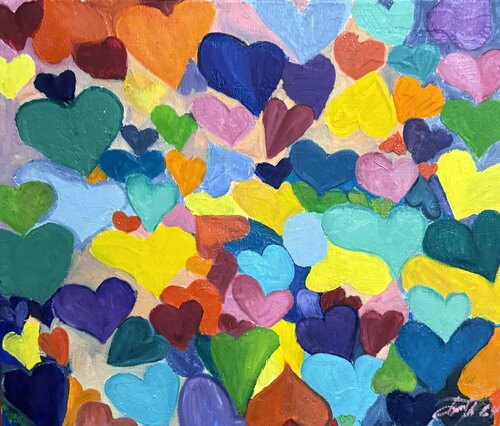 Heart shapes von Anna Pavlovich-Naneva, Malerei kaufen auf Singulart