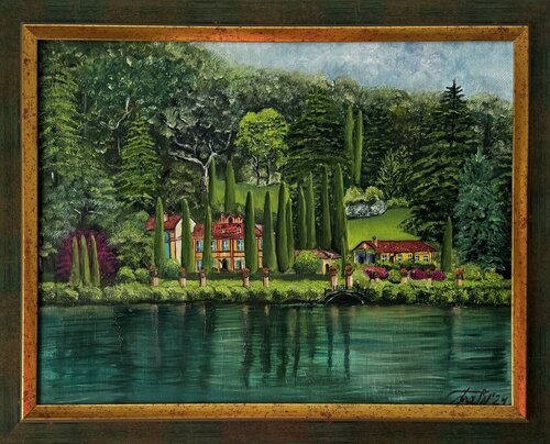 Lake Como van Anna Pavlovich-Naneva, Schilderij te koop op Singulart