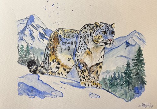 Irbis by Anna Pavlovich-Naneva, Work on Paper for Sale on Singulart