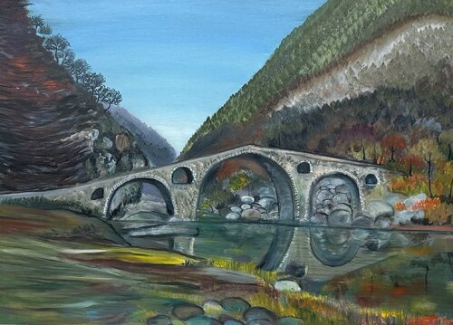 Devil’s bridge von Anna Pavlovich-Naneva, Malerei kaufen auf Singulart