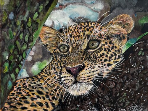 Leopard von Anna Pavlovich-Naneva, Malerei kaufen auf Singulart
