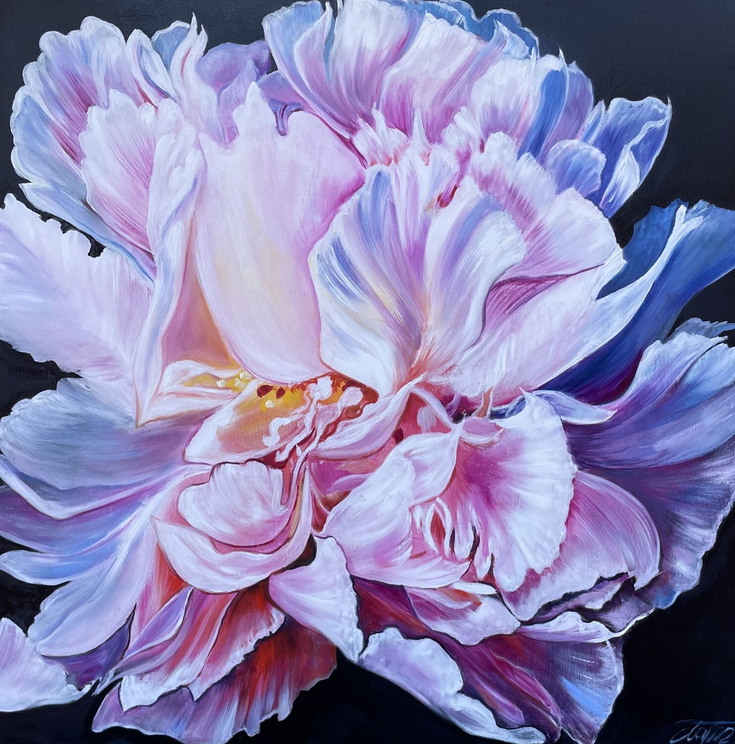 Delicate peony Anna Pavlovich-Naneva