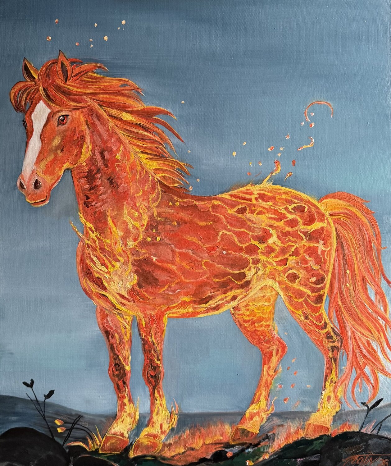 Fiery steed Anna Pavlovich-Naneva
