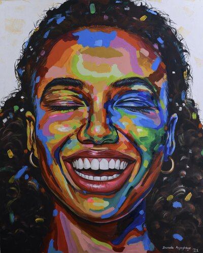 Celebrate life 6 par Damola Ayegbayo, Peinture en vente sur Singulart