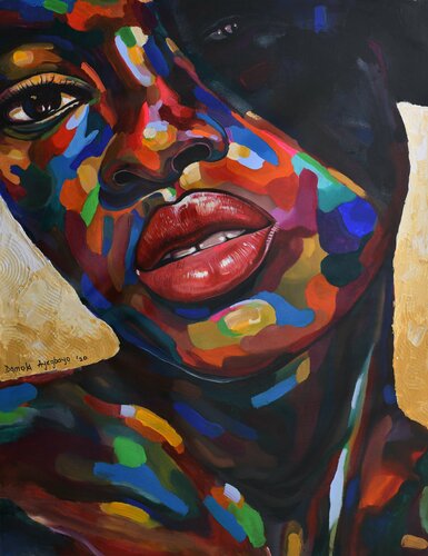 Enìyàn (Human) 1 von Damola Ayegbayo, Malerei kaufen auf Singulart