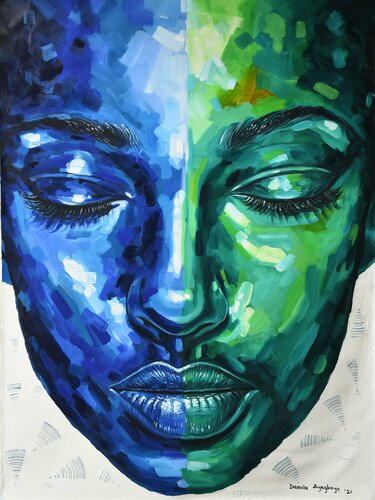 The other side 2 par Damola Ayegbayo, Peinture en vente sur Singulart