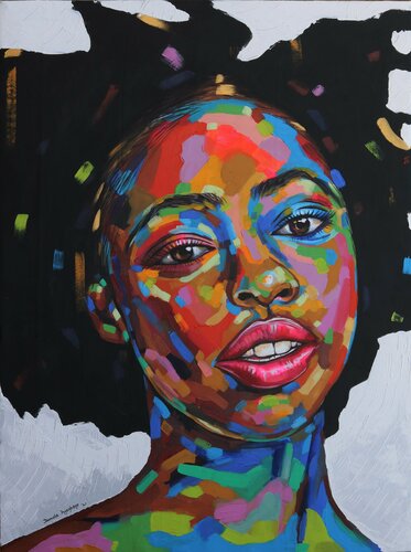 Purpose of existence 3 par Damola Ayegbayo, Peinture en vente sur Singulart