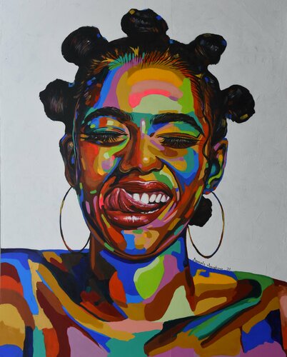 Life force 2 par Damola Ayegbayo, Peinture en vente sur Singulart