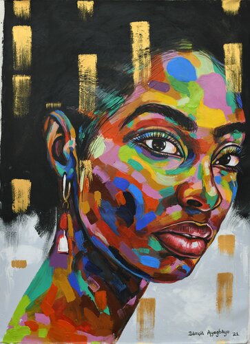 Purpose of existence 4 par Damola Ayegbayo, Peinture en vente sur Singulart