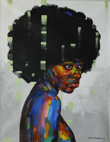 The other side 3 par Damola Ayegbayo, Peinture en vente sur Singulart