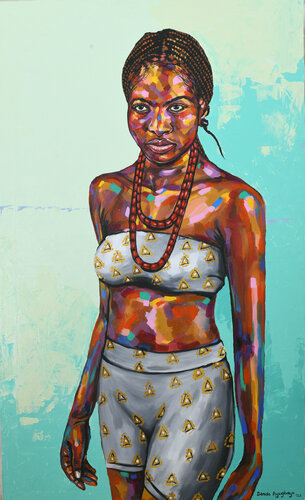Black Pride 3 von Damola Ayegbayo, Malerei kaufen auf Singulart