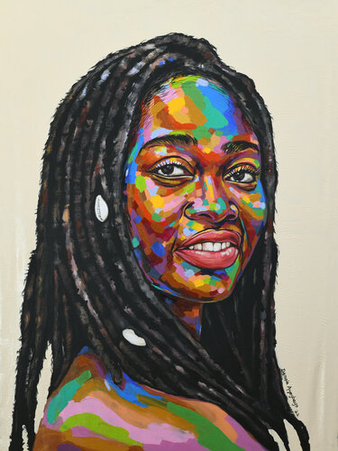 State of Mind 5 by Damola Ayegbayo, 油畫 for Sale on Singulart
