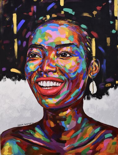 Feminine Royalty 2 par Damola Ayegbayo, Peinture en vente sur Singulart