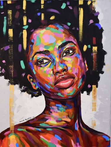 Free But Hungry 4 par Damola Ayegbayo, Peinture en vente sur Singulart