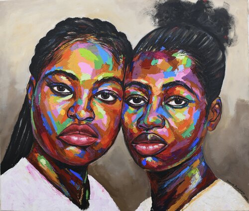 Unconditional love 2 di Damola Ayegbayo, Pittura in vendita su Singulart