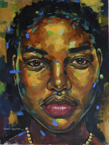 Vision of hope 5 di Damola Ayegbayo, Pittura in vendita su Singulart