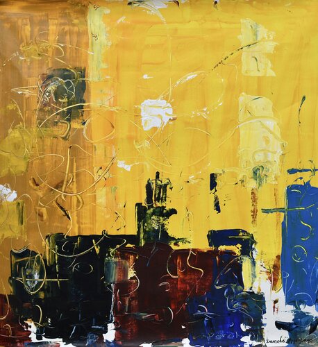 Realities of Life 4 par Damola Ayegbayo, Peinture en vente sur Singulart