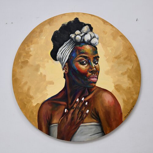 Enìyàn (Human) 8 di Damola Ayegbayo, Pittura in vendita su Singulart