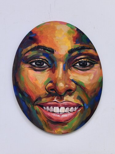Soulmate 2 by Damola Ayegbayo, Painting for Sale on Singulart
