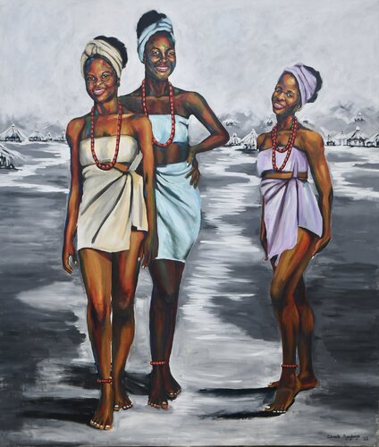 inside the black pot von Damola Ayegbayo, Malerei kaufen auf Singulart