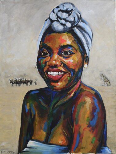 black essence 2 von Damola Ayegbayo, Malerei kaufen auf Singulart