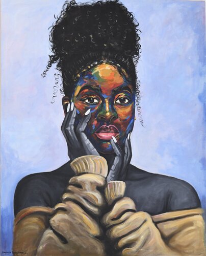 My peregrinations 3 di Damola Ayegbayo, Pittura in vendita su Singulart