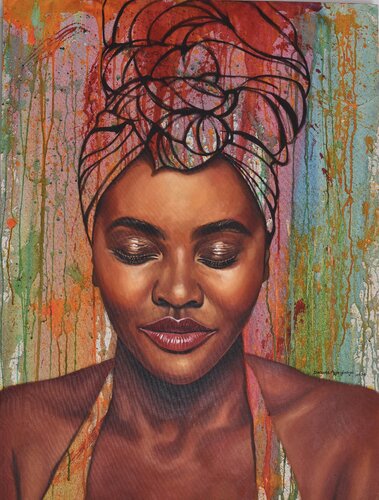 State of Mind 14 di Damola Ayegbayo, Pittura in vendita su Singulart