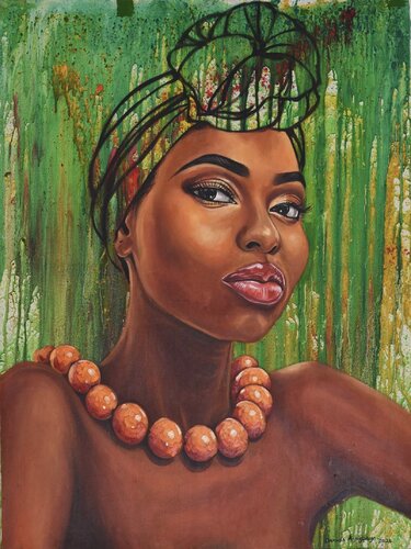 Culture 9 par Damola Ayegbayo, Peinture en vente sur Singulart