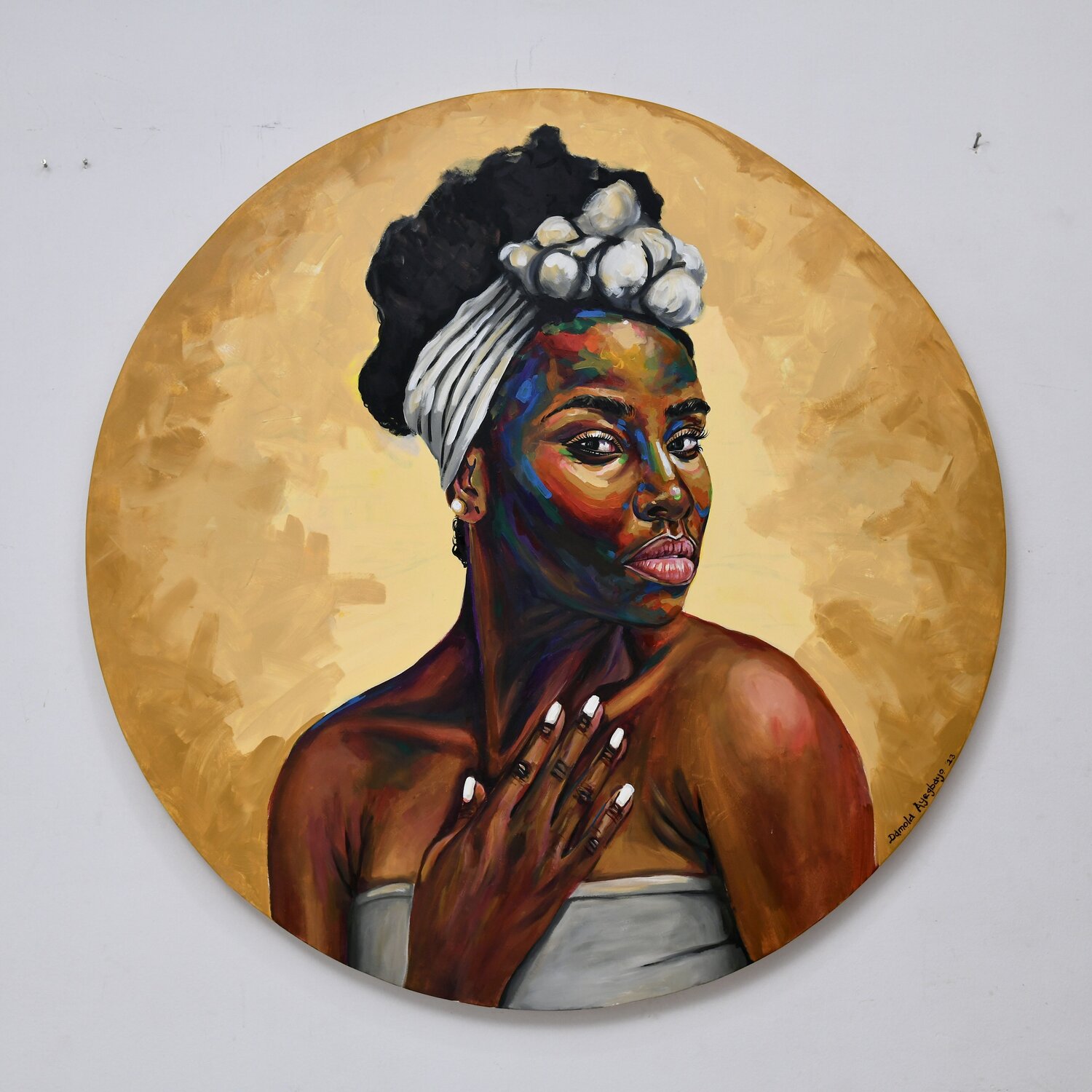 Enìyàn (Human) 8 Damola Ayegbayo Originalgemälde zu verkaufen