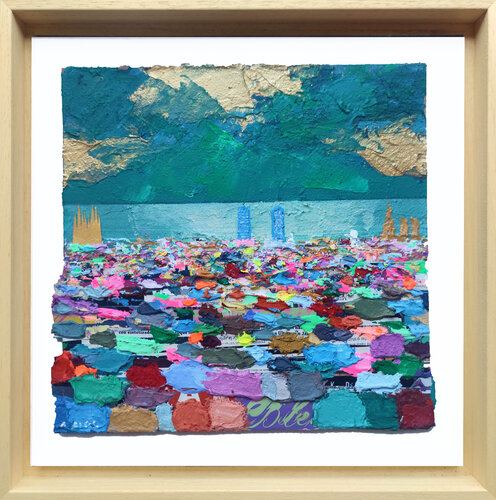 Barcelona y el mar by AGUSIL, Painting for Sale on Singulart