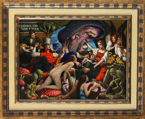 'Tiredness Can Kill, Take A Break' by John Afflick, 油畫 for Sale on Singulart