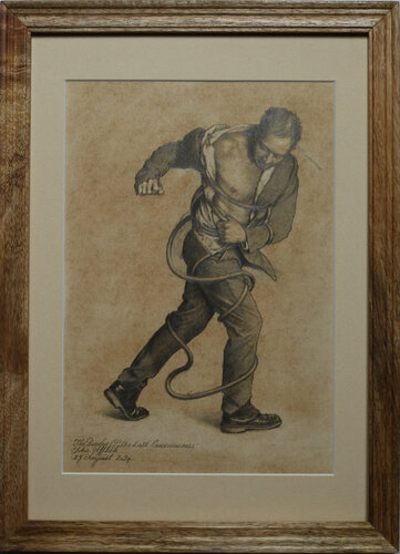 'Study For The Burden Of Expulsion' no 1 par John Afflick, Dessin en vente sur Singulart