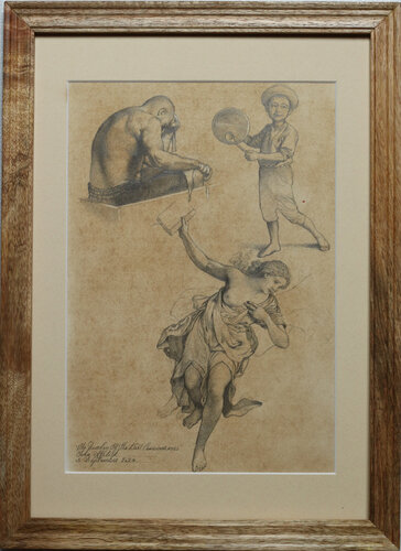 'Study For The Burden Of Expulsion' no 2 van John Afflick, Tekening te koop op Singulart