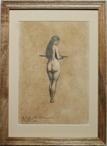 'Study For The Burden Of Expulsion' no 3 van John Afflick, Tekening te koop op Singulart