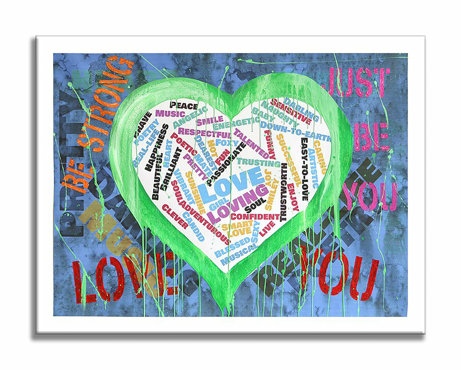 油彩画　8号　Love and peace Peace & Love Clear Stamp Set – Hero Arts