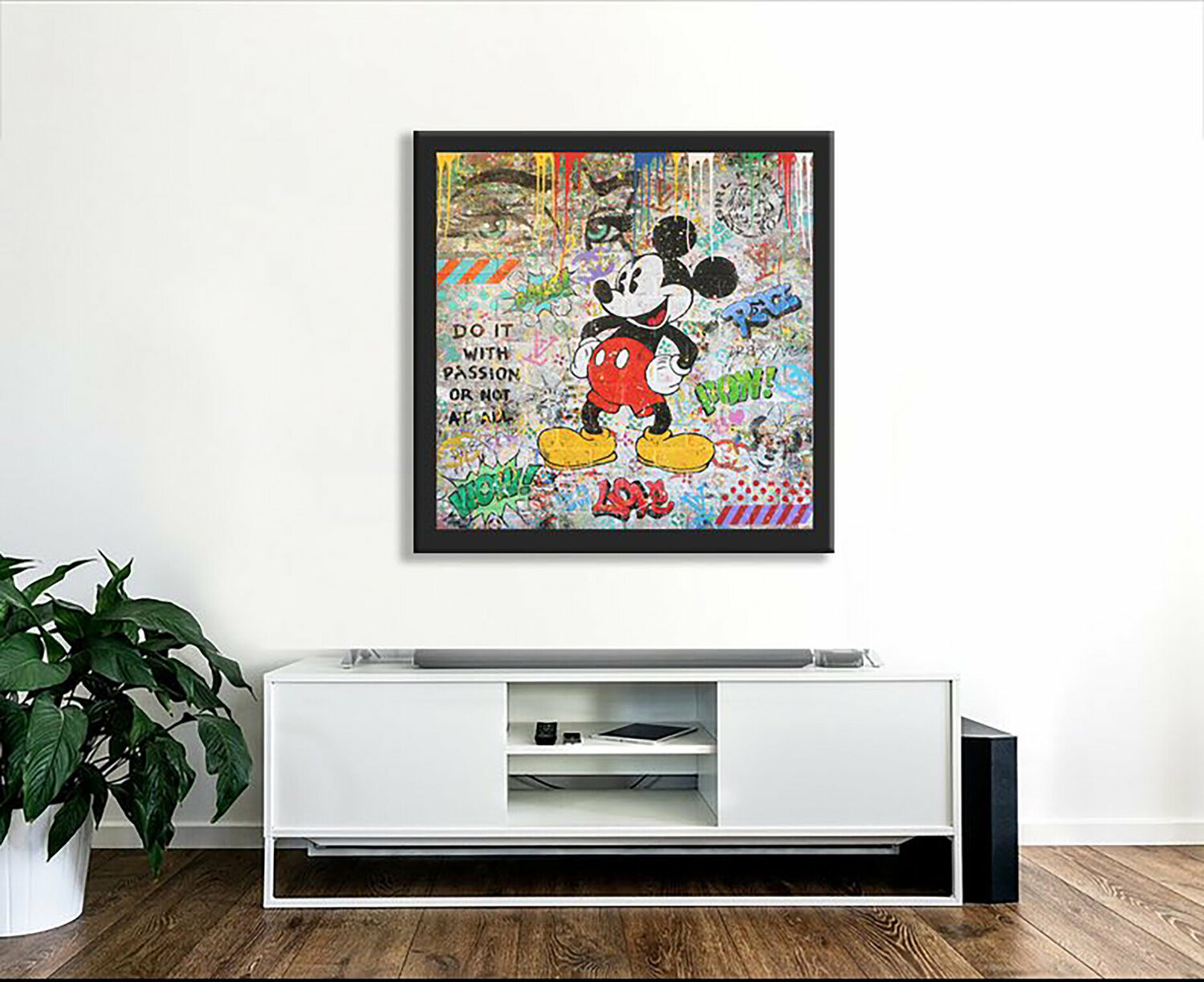 油彩画　8号　Love and peace Love and Peace - 8