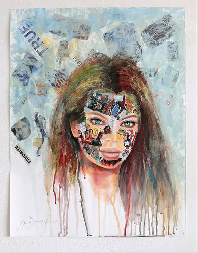 I'll show you - Original Painting on Paper di Dr8 Love, Pittura in vendita su Singulart