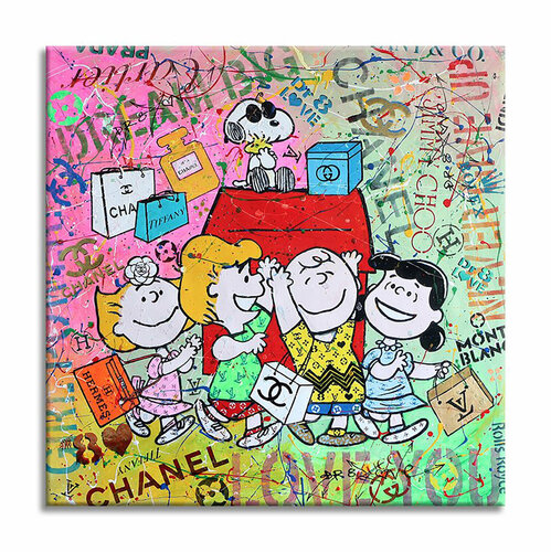 Snoopy Peanuts - Original Painting on Canvas von Dr8 Love, Malerei kaufen auf Singulart