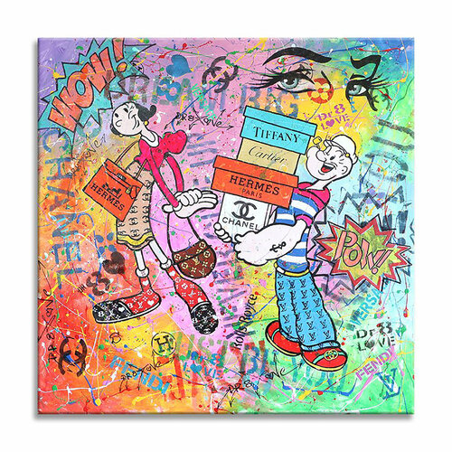 Popeye Collectors Issue - Original Painting on Canvas von Dr8 Love, Malerei kaufen auf Singulart