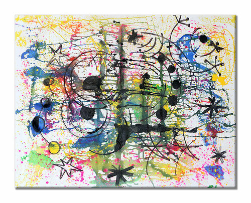 Andromeda - Original Abstract Painting on Canvas par Dr8 Love, Peinture en vente sur Singulart