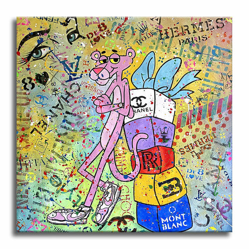 Think Pink – Original Painting on canvas von Dr8 Love, Malerei kaufen auf Singulart
