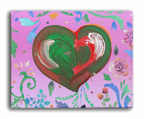 Beautiful  - Original Painting on Canvas Dr8 Love