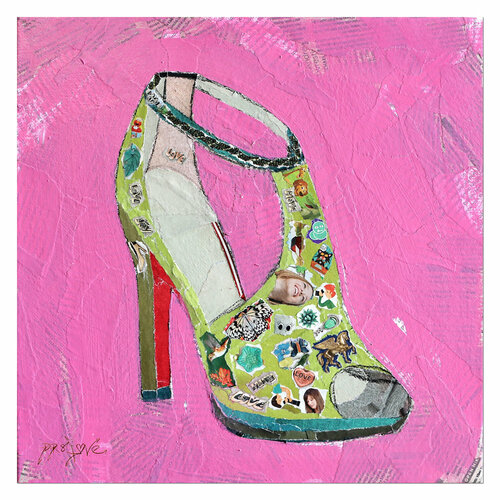 Open – Original Collage Painting on canvas Dr8 Love