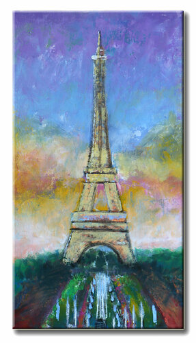Eiffel Tower – Original Painting on canvas von Dr8 Love, Malerei kaufen auf Singulart