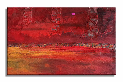 Red Med -  Original Painting on Canvas Dr8 Love