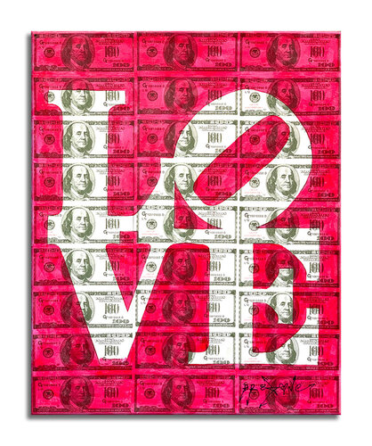 Love Red 2 - Original Collage Painting on Paper von Dr8 Love, Werk auf Papier kaufen auf Singulart