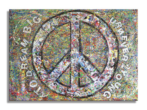 You are never 2 Young – Original Abstract Painting on canvas van Dr8 Love, Schilderij te koop op Singulart