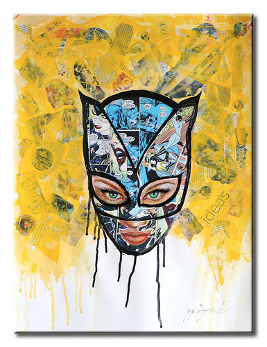 Kat Woman - Original Painting on Paper by Dr8 Love, 회화 for Sale on Singulart